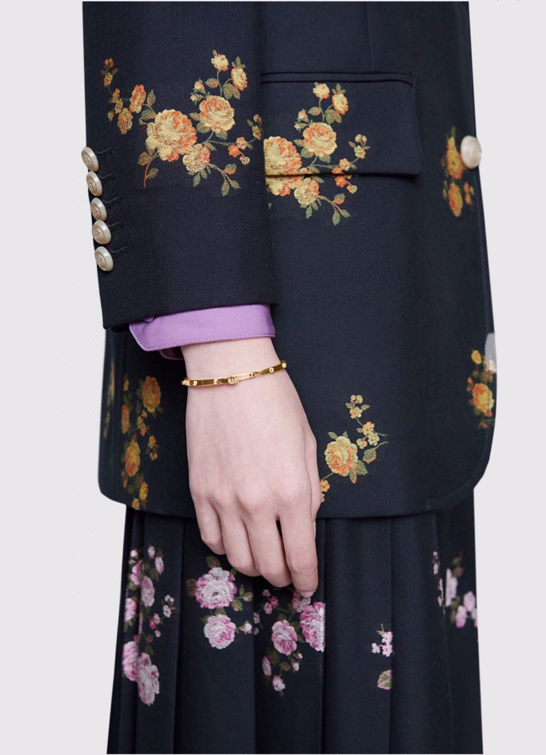 18K Double Gucci Running Gucci Bracelet